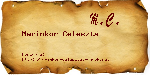 Marinkor Celeszta névjegykártya